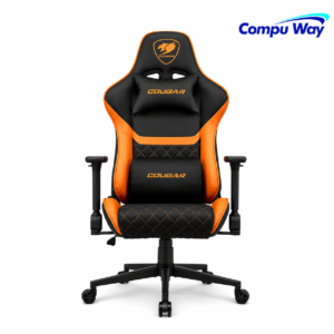 كرسي ألعاب Cougar Armor One V2 F Orange بخامة قماش شبكي ومساند 4D